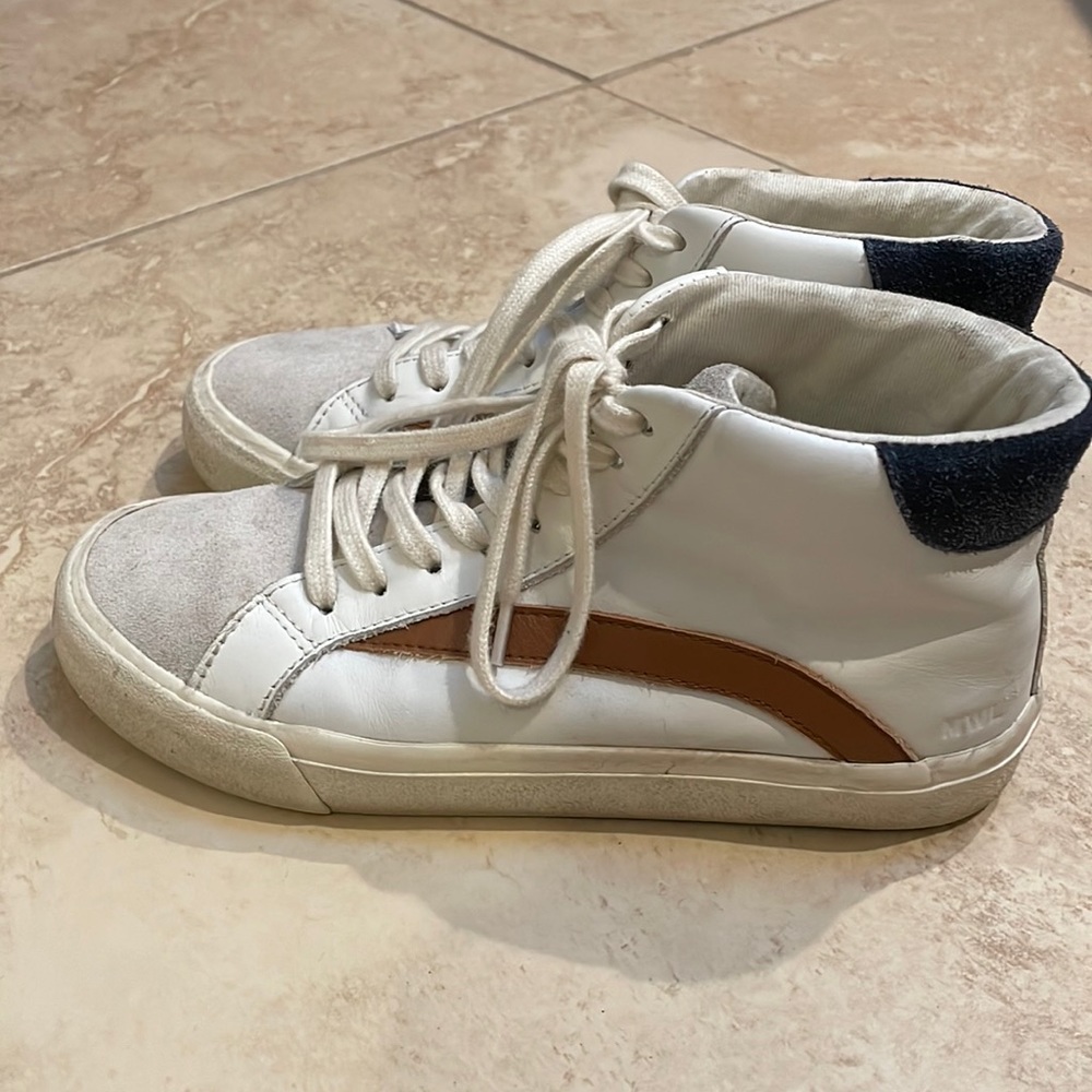 Madewell Sidewalk High Top Sneakers
